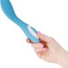 Wonderlust Serenity USB Rechargeable Silicone Vibe Waterproof Blue - Image 3