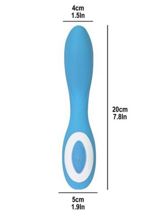 Wonderlust Serenity USB Rechargeable Silicone Vibe Waterproof Blue - Image 4