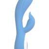Wonderlust Harmony Rechargeable Silicone Rabbit Vibrator - Blue
