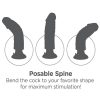 King Cock Vibrating Realistic Dildo Waterproof Flesh 6 Inch - Image 3