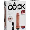 King Cock Squirting Dildo Kit Flesh 6 Inches - Image 2