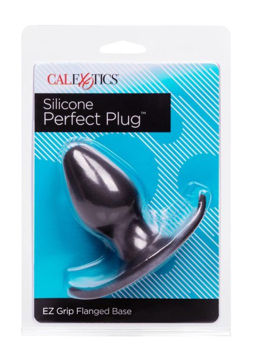 Perfect Plug Silicone Anal Plug Black 3.5 Inch - Image 2