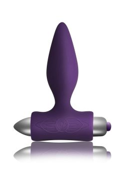 Petite Sensations Silicone Vibrating Butt Plug - Purple