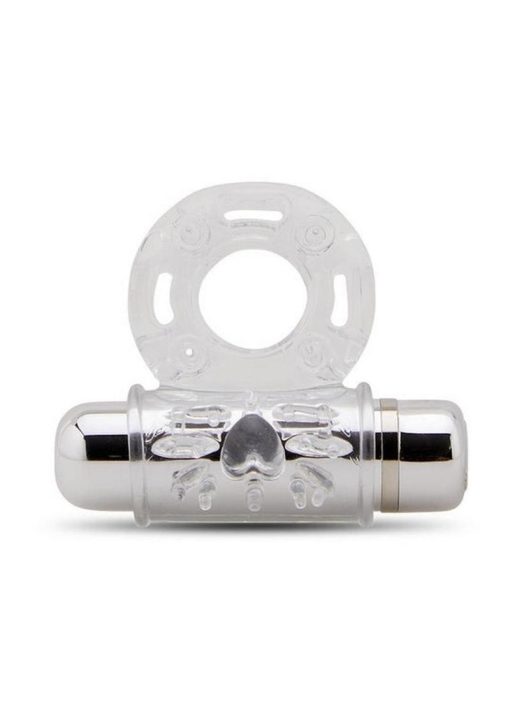 Bullet Ring 7 Function Silicone Rechargeable C Ring Waterproof Clear - Image 3