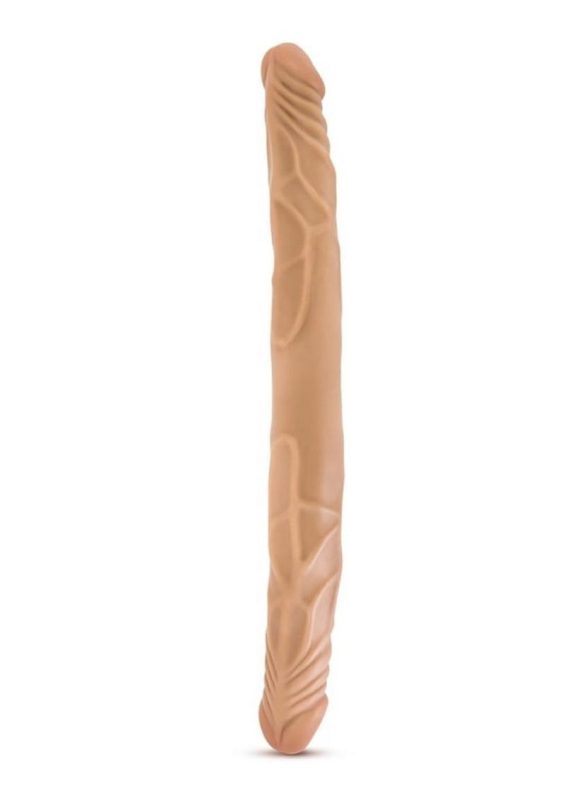 B Yours Double Dildo 14in - Caramel