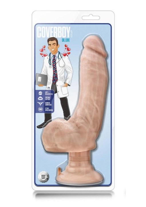 Loverboy Dr. Love Realistic Vibrating Dildo Beige Waterproof 10.5 Inch - Image 2