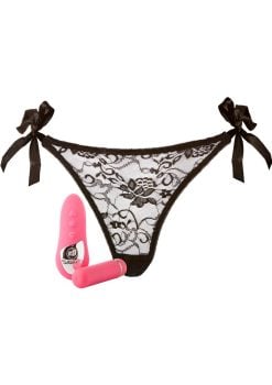 Nu Sensuelle Pleasure Panty Vibe Rechargeable Silicone with Bullet and Remote Control - Pink