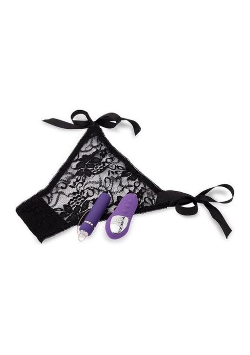 Pleasure Panty Wireless Remote Control Silicone USB Rechargeable Bullet Waterproof Purple - Image 3