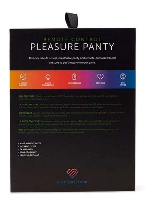 Pleasure Panty Wireless Remote Control Silicone USB Rechargeable Bullet Waterproof Purple - Image 4