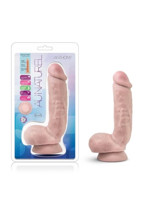 Au Naturel Anthony Dual Dense Realistic Dildo Beige 8.5 Inch - Image 2