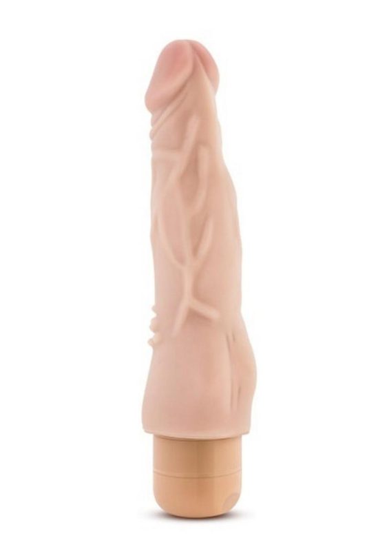 Dr. Skin Silver Collection Cock Vibe 4 Vibrating Dildo 8in - Vanilla