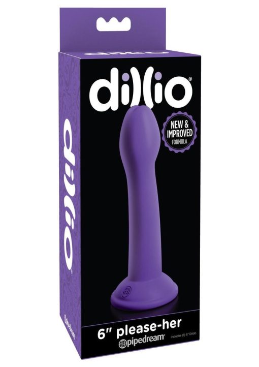 Dillio Please-Her Dildo Purple 6 Inch - Image 2