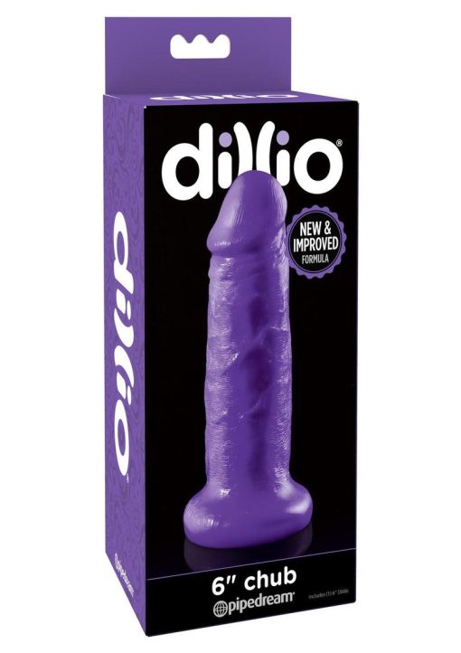 Dillio Chub Dildo Purple 6 Inch - Image 2