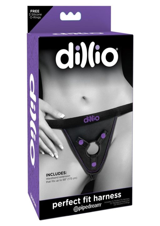 Dillio Perfect Fit Strap-On Harness Purple - Image 2