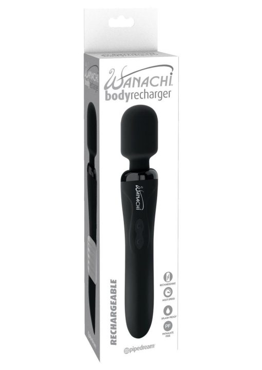 Wanachi Body Recharger Silicone Massager Showerproof Black - Image 2