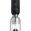 PDX Elite Silicone Tip Teazer Power Pump Masturbator - Clear/Black