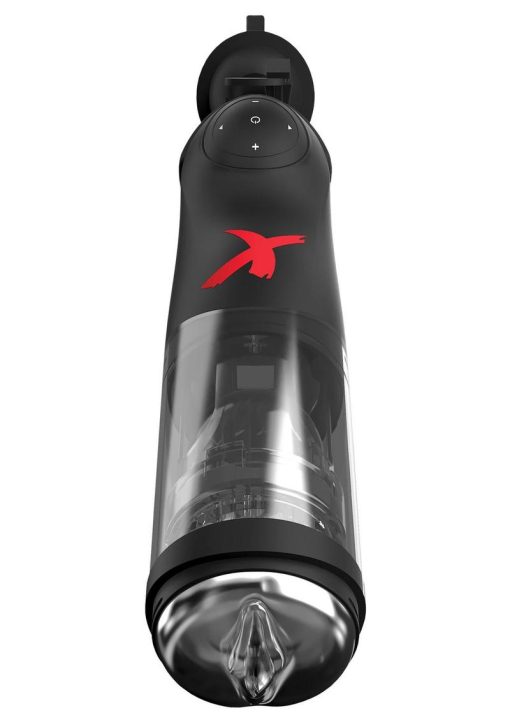 PDX Elite Deluxe Mega-Bator Rechargeable Thrusting Masturbator Waterproof Black - Image 3