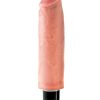 King Cock Vibrating Stiffy Dildo 6in - Vanilla