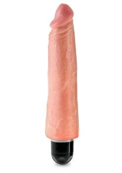 King Cock Vibrating Stiffy Dildo 8in - Vanilla