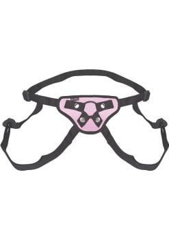 Lux Fetish Pretty In Pink Strap-On Harness Adjustable