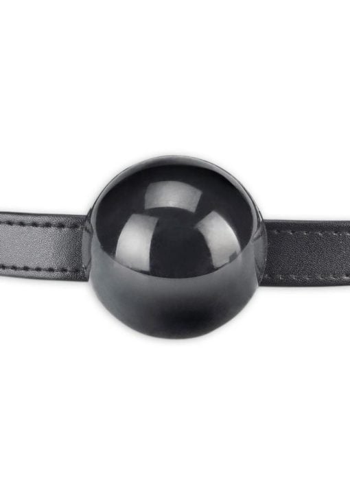 Lux Fetish Silicone Ball Gag Black - Image 4