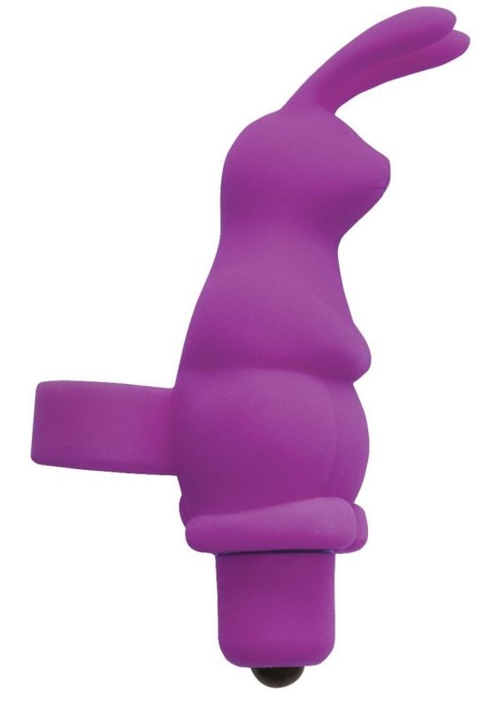 Seduce Me Rabbit Clit Teaser Silicone Finger Vibrator - Purple