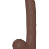 All American Ultra Whoppers Curved Dildo 11in - Chocolate