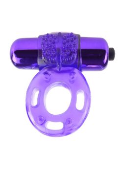 Fantasy C-Ringz Vibrating Super Cock Ring with Bullet - Purple