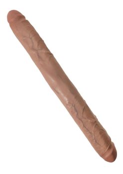 King Cock Thick Double Dildo 16in - Caramel