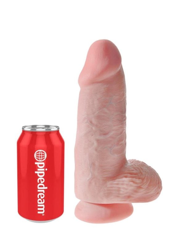 King Cock Chubby Dildo 9in - Vanilla