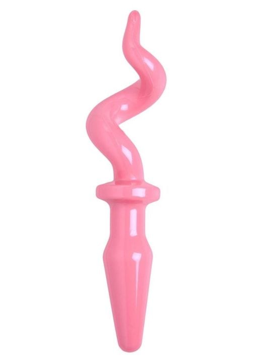 Tailz Piggy Tail Anal Plug Pink 9 Inch - Image 3