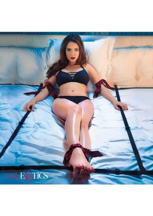 Scandal 8 Points Of Love Bed Restraint Black And Red - Image 3