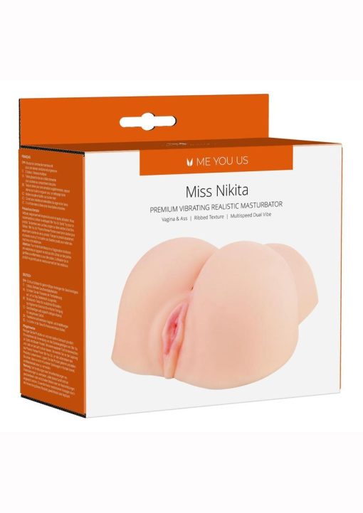 Linx Miss Nikita Vibrating Realistic Masturbator - Pussy And Butt - Vanilla - Image 2