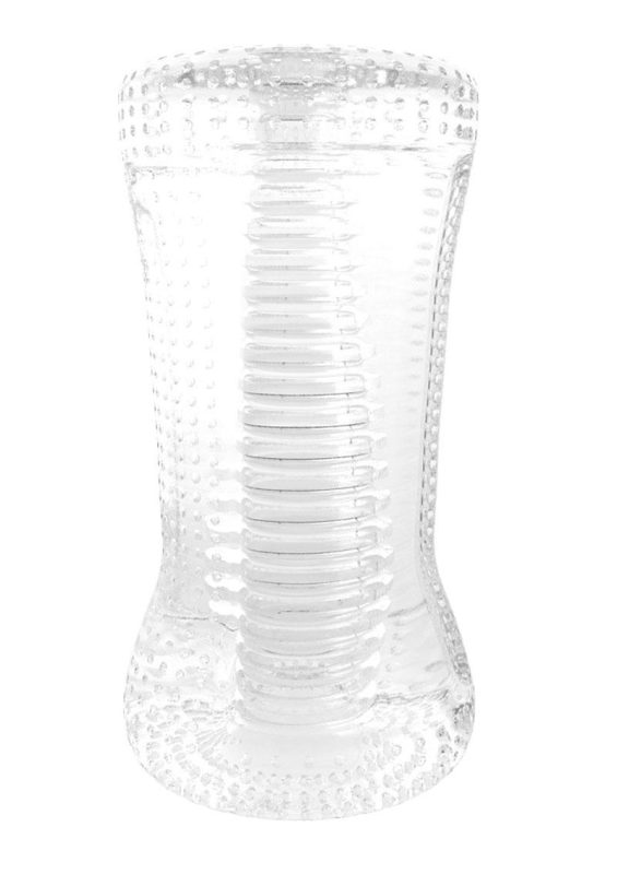 ME YOU US Ripple Dual End Stroker Masturbator - Clear