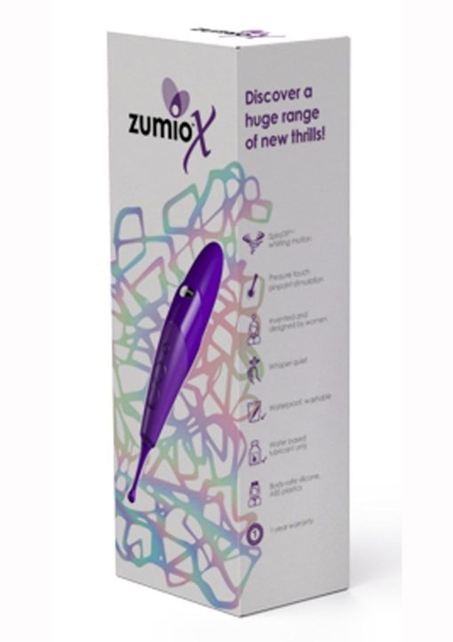 Zumio X - Classic Silicone Spiro Tip Rotation Rechargeable Clitoral Stimulator - Purple - Image 2