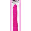 Neon Silicone Wall Banger Vibrating Dildo With Suction Cup Waterproof Pink - Image 2