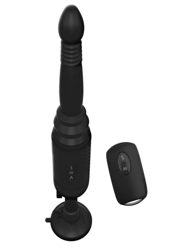 Anal Fantasy Elite Collection Vibrating Ass Thruster Silicone Anal Probe with Remote Control - Black