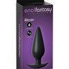 Anal Fantasy Elite Collection Small Weighted Silicone Plug Waterproof Black 4.1 Inch 4.4 Ounce - Image 2