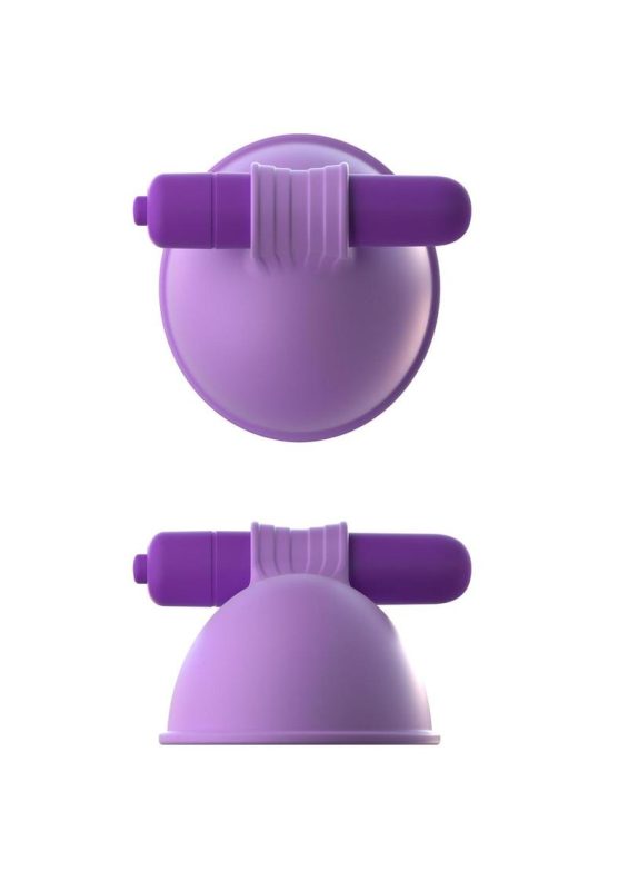 Fantasy For Her Silicone Vibrating Breast Suck-Hers Waterproof - Purple