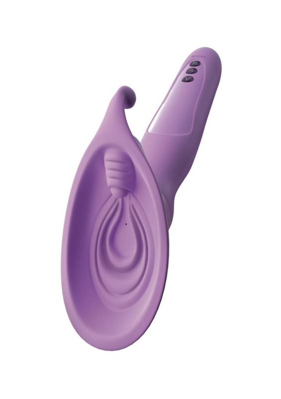 Fantasy For Her Silicone Vibrating Roto Suck-Her Stimulator - Purple