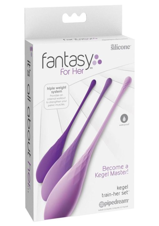 Fantasy For Her Silicone Kegel Train Her Set Purple - Image 2