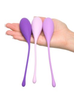 Fantasy For Her Silicone Kegel Train Her Set - Purple