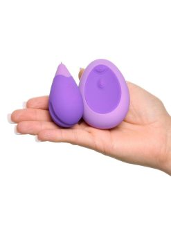 Fantasy For Her Silicone Kegel Excite Her with Remote Control - Purple