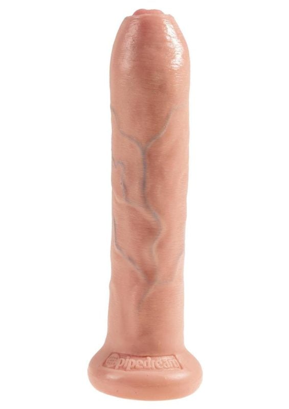 King Cock Uncut Cock Dildo 7in - Vanilla