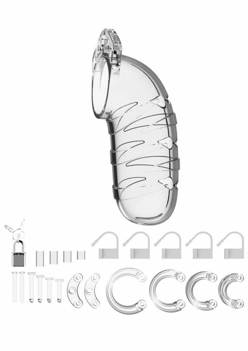 Man Cage By Shots Chastity 05 Clear 5.5 Inch - Image 3