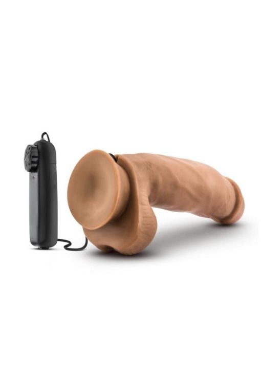 Loverboy MMA Fighter Realistic Vibrating Cock Mocha 7 Inches - Image 4