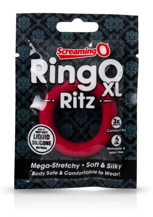 Ring O Ritz XL Individual Ring Silicone Red - Image 2