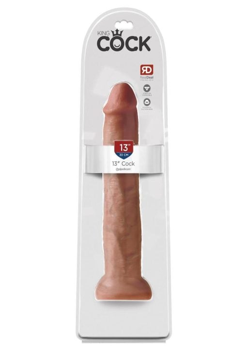 King Cock Non Vibrating Cock Tan 13 Inches - Image 2