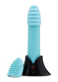 Nu Sensuelle Point Plus Rechargeable Silicone Bullet - Tiffany Blue