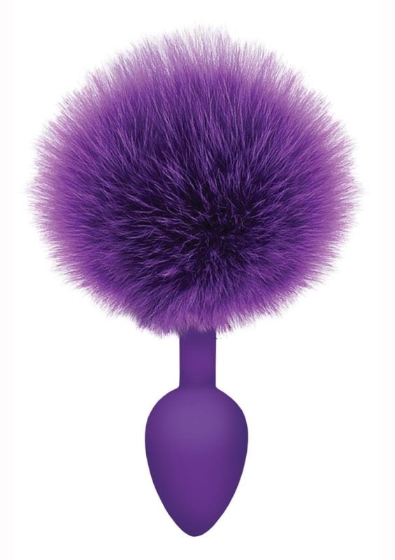 The 9`s - Cottontails Silicone Bunny Tail Butt Plug - Purple